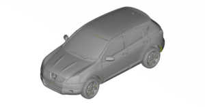 2008 Nissan Qashqai 3d scan