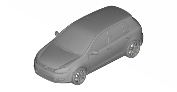 2009 Volkswagen Golf 1.4 TSi DSG Highline 3d scan