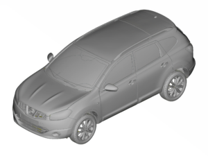 2010 Nissan Qashqai+2 2.0 CVT All-Mode Connect Edition 3D scan